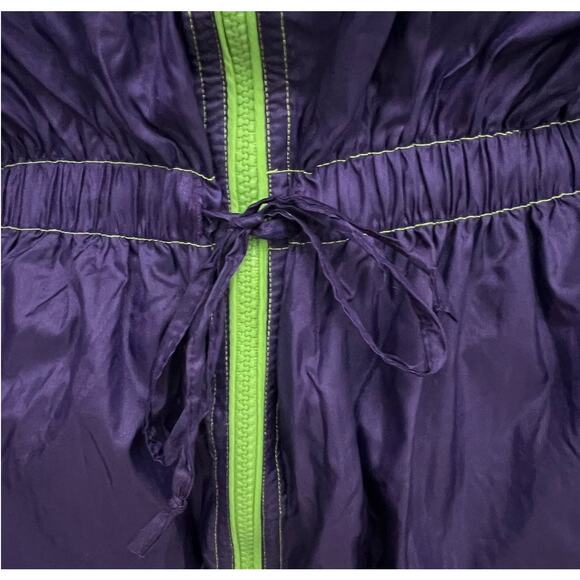 Vintage Basic Rituals Women's Purple Windbreaker/Jacket Cinched Waist Size M - Picture 4 of 10